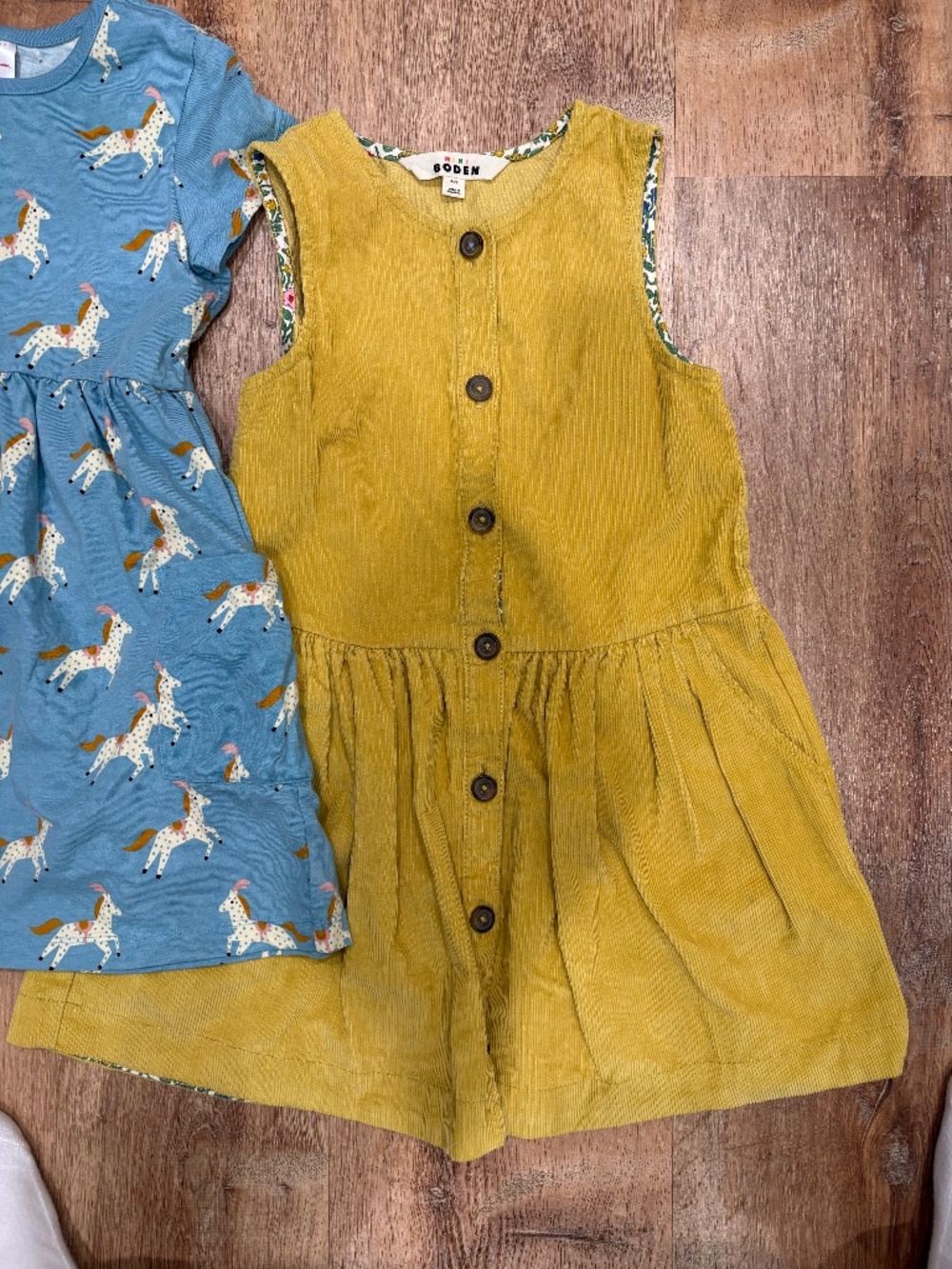 Mini Boden Corduroy Dress and Hanna Andersson Dress size 6-7